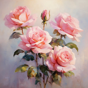 Vintage Rose Oil Canvas